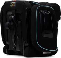 Hamilton By Yoop Cabrio Premium Opvouwbare Autostoel – Veilig, Comfortabel En Lichtgewicht Autozitje – Groep I, II, III Autostoeltje Voor 9 Maanden Tot 12 Jaar – Neon Blauw – ISOFIX Kliksysteem - 1e Opvouwbare Autostoel Ter Wereld - Zwart/Neon Blauw -Lionelo Winkel 1200x1145 2