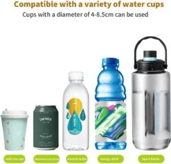 BOTC 2 In 1 Bekerhouders & Telefoonhouder - Cup Organizer Voor Kinderwagen, Fiets, Rolstoel, Walker - Zwart -Lionelo Winkel 1200x1147 3