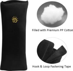 Gordelbeschermer Zwart Auto - Gordelkussen Kind - Slaapkussen - Nekkussen Kind Auto - Autogordel Kussen - Autogordel Beschermer - Auto Accessoires - Auto Accessories Interieur - 1 Stuk -Lionelo Winkel 1200x1151 5