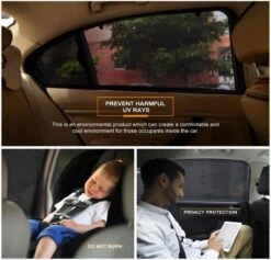 Merkloos 2 Stuks Auto-zonnescherm SPF 30+ Groot Voor Babyblok UV-stralen - Bescherm Uw Kinderen En Dieren – Zwart 12 Merkloos 2 Stuks Auto-zonnescherm SPF 30+ Groot Voor Babyblok UV-stralen - Bescherm Uw Kinderen En Dieren – Zwart -Lionelo Winkel 1200x1152 20