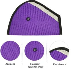 Doodadeals® Autogordel Beschermer - Paars - Gordelhoes Kinderen - Autogordel Beschermers Kind - Gordelbeschermer Auto -Lionelo Winkel 1200x1155 5