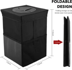 Merkloos Auto Afvalbak - Auto Accessories - Prullenbak Auto - Lekvrije Auto Vuilniszak Met Opbergzakken Multifunctioneel 11 Merkloos Auto Afvalbak - Auto Accessories - Prullenbak Auto - Lekvrije Auto Vuilniszak Met Opbergzakken Multifunctioneel -Lionelo Winkel 1200x1155 6