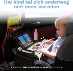 Blyzi - Reistafel Auto Met Tablethouder – Opvouwbaar – Speeltafel Voor Onderweg – Auto Organizer – Tekentafel - Zwart -Lionelo Winkel 1200x1156 6