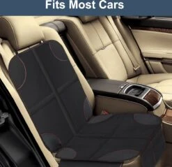 Nixnix - Autostoelhoes - Autostoelbeschermer - Autostoel Beschermer - Zwart - Bescherm Mat - Kinderen -Lionelo Winkel 1200x1161 7