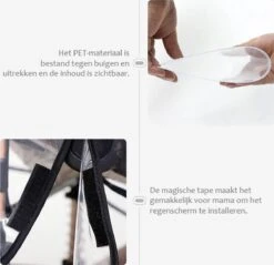 Achilles Universele Regenhoes Kinderwagen (2023 Model)– Buggy Hoes Universeel – Tegen Regen & Miezer -Lionelo Winkel 1200x1162 2