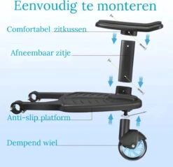 Vosoi - Meerijdplankje - Kinderwagen - Buggy's - Zitje - Onderweg - 1 Wiel - Kinderwagen Accessoires -Lionelo Winkel 1200x1163 1