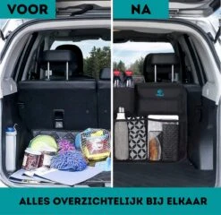 W&Z® Auto Organizer - Autostoel Organizer - Kofferbak Organizer - Zwart -Lionelo Winkel 1200x1166 2