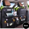 Merkloos Autostoel Organizer - Met Uitklapbare Laptophouder - Auto Organizer Met Tablet Houder - Auto Ipadhouder Voor Kinderen - Auto Organizer Met Uitklapbaar Tafel - Tray - Fleshouder - Tissuehouder - Car Organizer - Car Seat Organizer - Luxe Mat Zwart