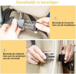 Merkloos Premium Luxe & Stevige Autostoel Organizer Met Tablet Houder - Set Van 2 - Auto Stoel Organiser - -Lionelo Winkel 1200x1169 6