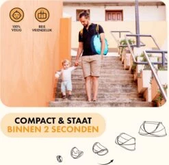 Deryan Peuter Luxe Campingbedje – Inclusief Zelfopblaasbare Matras - Ocean -Lionelo Winkel 1200x1170 7