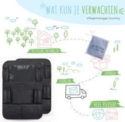 Home For Us Autostoel Organizer Met Tablet Houder - Set Van 2 - Beschermhoes Voor Kinderen - Beschermer Achterkant - Universeel 9 Home For Us Autostoel Organizer Met Tablet Houder - Set Van 2 - Beschermhoes Voor Kinderen - Beschermer Achterkant - Universeel -Lionelo Winkel 1200x1172 3