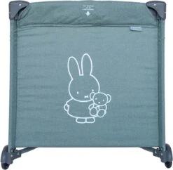 Prénatal Luxe Campingbedje Met Bodemmatras - Inclusief Draagtas - Inklapbaar Baby Campingbed - Met Wieltjes En Kruipluik - 120 X 60 Cm - Groen Melange / Nijntje -Lionelo Winkel 1200x1174 9