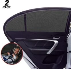 Zonwering Auto - UV Protectie - Luxe Zonneschermen - Zijruit 2 Stuks - Zonnescherm Auto - Bescherm Uw Baby En Kinderen