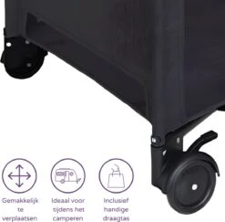 Prénatal Luxe Campingbedje Met Bodemverhoger - Inklapbaar Baby Campingbed - Reisbedje Met Wieltjes - Inclusief Bodemmatras - 120 X 60 Cm - Zwart 8 Prénatal Luxe Campingbedje Met Bodemverhoger - Inklapbaar Baby Campingbed - Reisbedje Met Wieltjes - Inclusief Bodemmatras - 120 X 60 Cm - Zwart -Lionelo Winkel 1200x1181 14