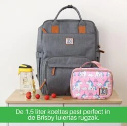 Brisby Slijtvaste Luiertas – Verzorgingstas – Met Buggymontage -Donkergrijs -Lionelo Winkel 1200x1191 3