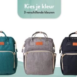 Luiertas Rugzak - Monx Luiertas Verzorgingstas Met Uitklapbaar Babybedje - Overzichtelijke Luierrugzak Extra Buggy En Kinderwagen Haken Inclusief Geïsoleerde Flessenhouder - Grijs -Lionelo Winkel 1200x1194 5