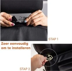 Bablue Autostoel Organizer - Zwart - 1 Stuks - Stevig PU Leer - Met Uitklapbare Tafel - Auto Organizer - Auto Accessories Interieur - Autostoel Organizer Tablet Houder - Autostoel Beschermer -Lionelo Winkel 1200x1195 12