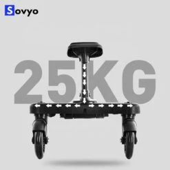 Merkloos Meerijdplankje Universeel Buggy/Kinderwagen - Kinderwagen Accessoire Met Afneembaar Zitje Van Hoogwaardige Kwaliteit - Verstelbaar Meerijdplankje -Lionelo Winkel 1200x1198 12
