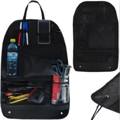 YUNICS® Auto Organizer - Autostoel Organizer - Voor Achterbank - Zwart
