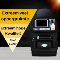 Merkloos PREMIUM Autostoel Organizer - Carseat Organiser - Auto Stoel Organizer - Tablet Houder - Auto Tafeltje - Auto Organizer - Beker Houder - Paraplu Houder - Tissue Doos Houder -Lionelo Winkel 1200x1200 1122