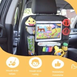 Merkloos Autostoel Organizer Met Tablet Houder - Universele Autostoel Beschermer - Autostoel Hoes Voor Kinderen -Lionelo Winkel 1200x1200 1161