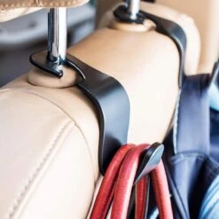 Merkloos Auto Kapstok - Opberghaak - Tashouder - Zwart - 4 Stuks -Lionelo Winkel 1200x1200 1230