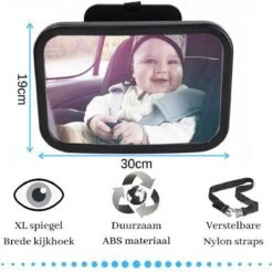 Autospiegel Baby - Maxi Cosi Spiegel - Baby Spiegel Auto - Achteruitkijkspiegel - Veiligheidsspiegel -Lionelo Winkel 1200x1200 1305