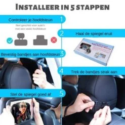 Autospiegel Baby - Maxi Cosi Spiegel - Baby Spiegel Auto - Achteruitkijkspiegel - Veiligheidsspiegel -Lionelo Winkel 1200x1200 1306