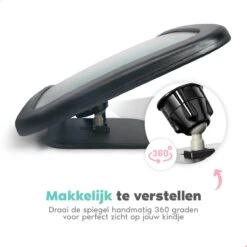 Autospiegel Baby - Verstelbare Achteruitkijkspiegel - Babyspiegel Voor Achterbank - Baby On Board Met Zuignap -Lionelo Winkel 1200x1200 1314