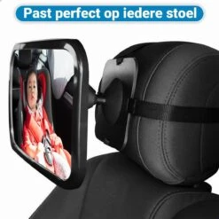 Verstelbare Baby Achteruitkijk Autospiegel - Auto Veiligheidsspiegel Baby - Achterbank Spiegel Baby - AutoSpiegel Baby - Babyspiegel Auto - Kinder Autospiegel - Zwart -Lionelo Winkel 1200x1200 1323