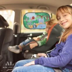 ALFA LIFESTYLE® Statische Zonneschermen – SHADE PRO V4- Jungle – Zonnescherm Auto Baby – UV Protectie Bescherming - 2 Stuks -Lionelo Winkel 1200x1200 1347