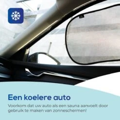 Lifestyle Living Zonnescherm Auto Zijruit – Zonwering Voor Baby En Kind – Zonder Zuignappen – UV Protectie – 2 Stuks – 51 X 31CM – Statisch - Zelfklevend -Lionelo Winkel 1200x1200 1380