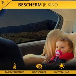 Lifestyle Living Zonnescherm – Overtrek Voor Auto Zijruit - Zonwering Voor Baby En Kind – Zonder Zuignappen – Incl. Hoes – MAX 112 X 51CM -Lionelo Winkel 1200x1200 1385