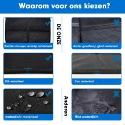 Professor Q - Autostoelhoes - Autostoelbeschermer - Autostoel Beschermer - Zwart -Lionelo Winkel 1200x1200 1437