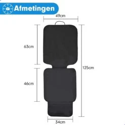 Professor Q - Autostoelhoes - Autostoelbeschermer - Autostoel Beschermer - Zwart -Lionelo Winkel 1200x1200 1438