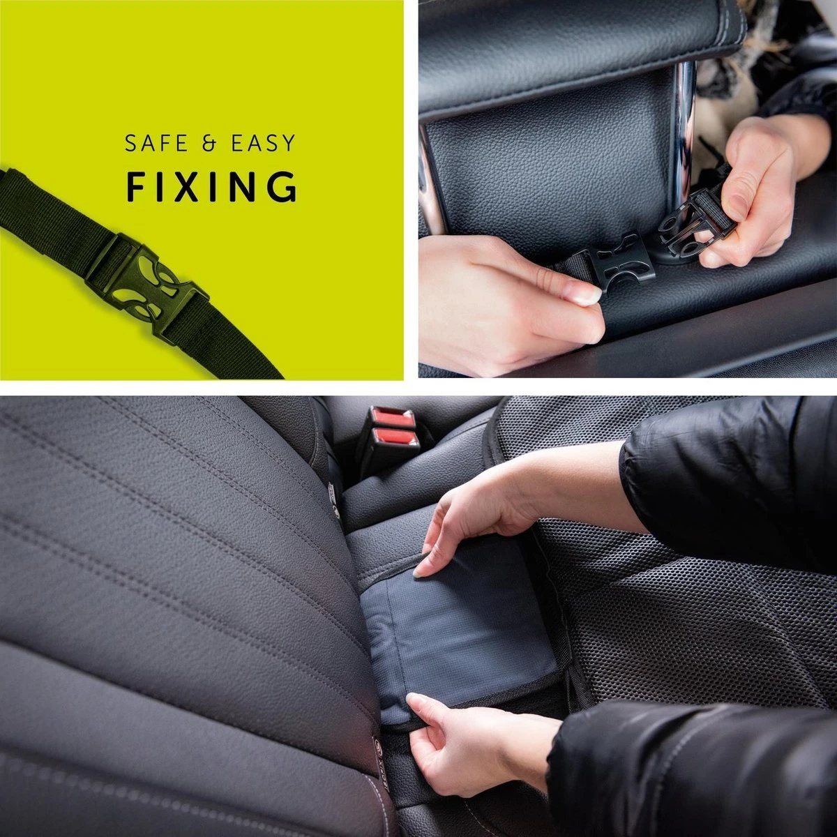 Hauck Sit On Me Deluxe Autostoelbeschermer - Black 5 Hauck Sit On Me Deluxe Autostoelbeschermer - Black - Afbeelding 5