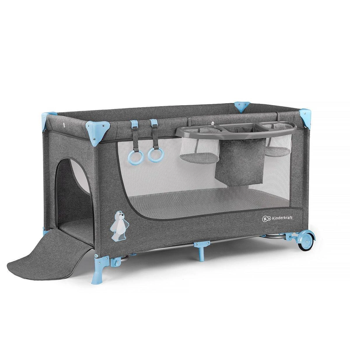 Kinderkraft Joy Luxe - Campingbed Met Schommelfunctie Blauw 6 Kinderkraft Joy Luxe - Campingbed Met Schommelfunctie Blauw - Afbeelding 6