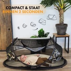 Deryan Baby Luxe Campingbedje – Inclusief Zelfopblaasbare Matras - Zoo -Lionelo Winkel 1200x1200 1552