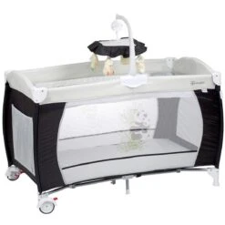 Campingbed BabyGO Sleeper DeLuxe Zwart (incl. Bodemverhoger) -Lionelo Winkel 1200x1200 1558