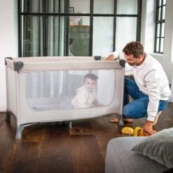 Hauck Dream N Play Campingbedje Set - Met Matras En Muggennet - Beige -Lionelo Winkel 1200x1200 1632