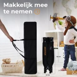 Deryan Believer Campingbedje - 120x60cm - Zwart -Lionelo Winkel 1200x1200 1634