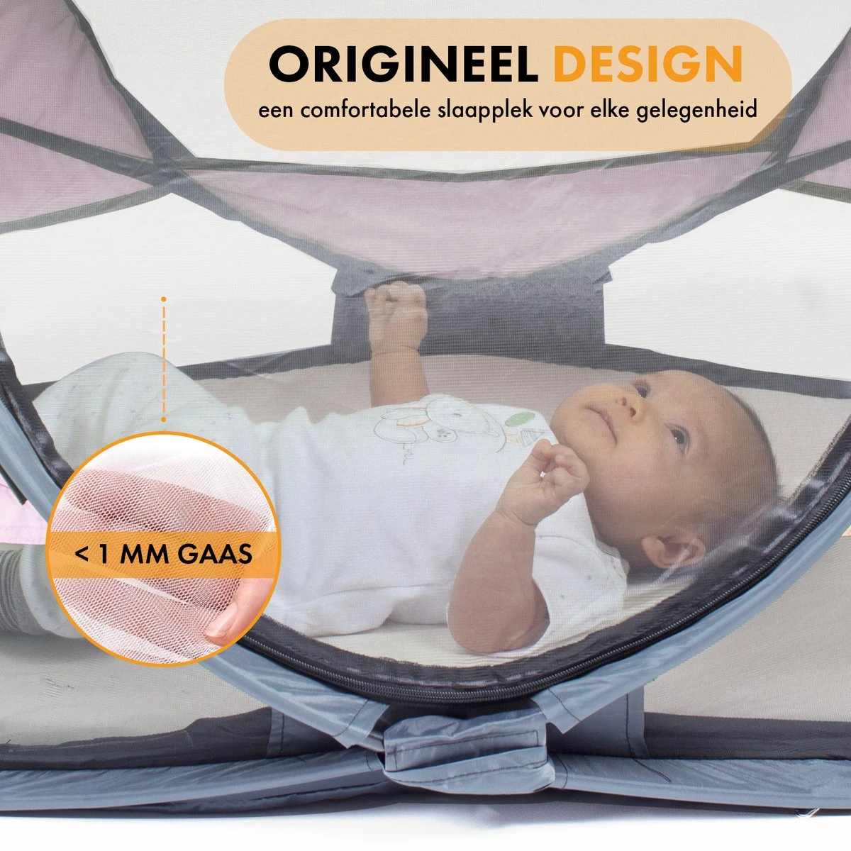 Deryan Baby Luxe Campingbedje – Inclusief Zelfopblaasbare Matras - Rose 4 Deryan Baby Luxe Campingbedje – Inclusief Zelfopblaasbare Matras - Rose - Afbeelding 4