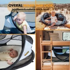 Deryan Baby Luxe Campingbedje – Inclusief Zelfopblaasbare Matras - Blue -Lionelo Winkel 1200x1200 1658
