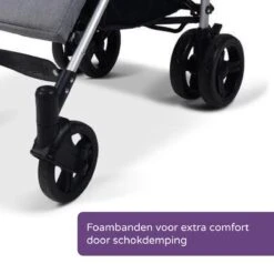 Prénatal Luxe Buggy – Kinderwagen Met Boodschappenmand En Zonneklep - Verstelbare Wandelwagen – Inklapbaar Met 1 Hand - Plooibuggy Grijs -Lionelo Winkel 1200x1200 238