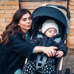 MoMi Wandelwagen - Compacte Lichtgewicht Buggy - Estelle Dakar Met XXL Wielen & Zonnekap - Leopard - Grijs-Goud (geschikt Van 6mnd - 22kg) -Lionelo Winkel 1200x1200 245