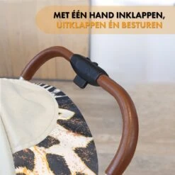 Deryan Luxe Rolo Luxe Lichtgewicht Buggy - Zoo Creme -Lionelo Winkel 1200x1200 318