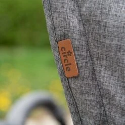 ABC Design Duo Kinderwagen Twin Circle Line - Inclusief Regenhoes - Woven Graphite -Lionelo Winkel 1200x1200 341