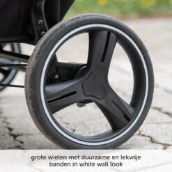 ABC Design Duo Kinderwagen Twin Circle Line - Inclusief Regenhoes - Woven Graphite -Lionelo Winkel 1200x1200 346