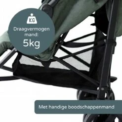 Prénatal Luxe Buggy – Kinderwagen Met Boodschappenmand En Zonneklep - Verstelbare Wandelwagen – Inklapbaar Met 1 Hand - Plooibuggy Groen -Lionelo Winkel 1200x1200 357
