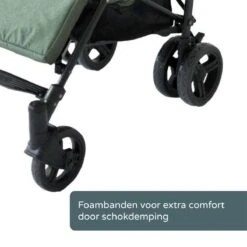 Prénatal Luxe Buggy – Kinderwagen Met Boodschappenmand En Zonneklep - Verstelbare Wandelwagen – Inklapbaar Met 1 Hand - Plooibuggy Groen -Lionelo Winkel 1200x1200 359